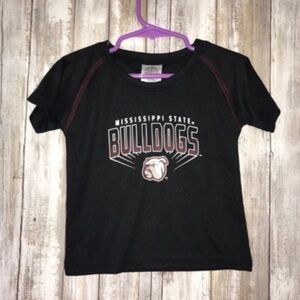 Mississippi State Bulldogs Baby 12M Tee NCAA Infant Shirt Black Red